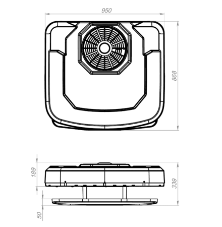 Кондиционеры автокондиционер моноблок frost axi 2000 24в (медный теплообменник)  